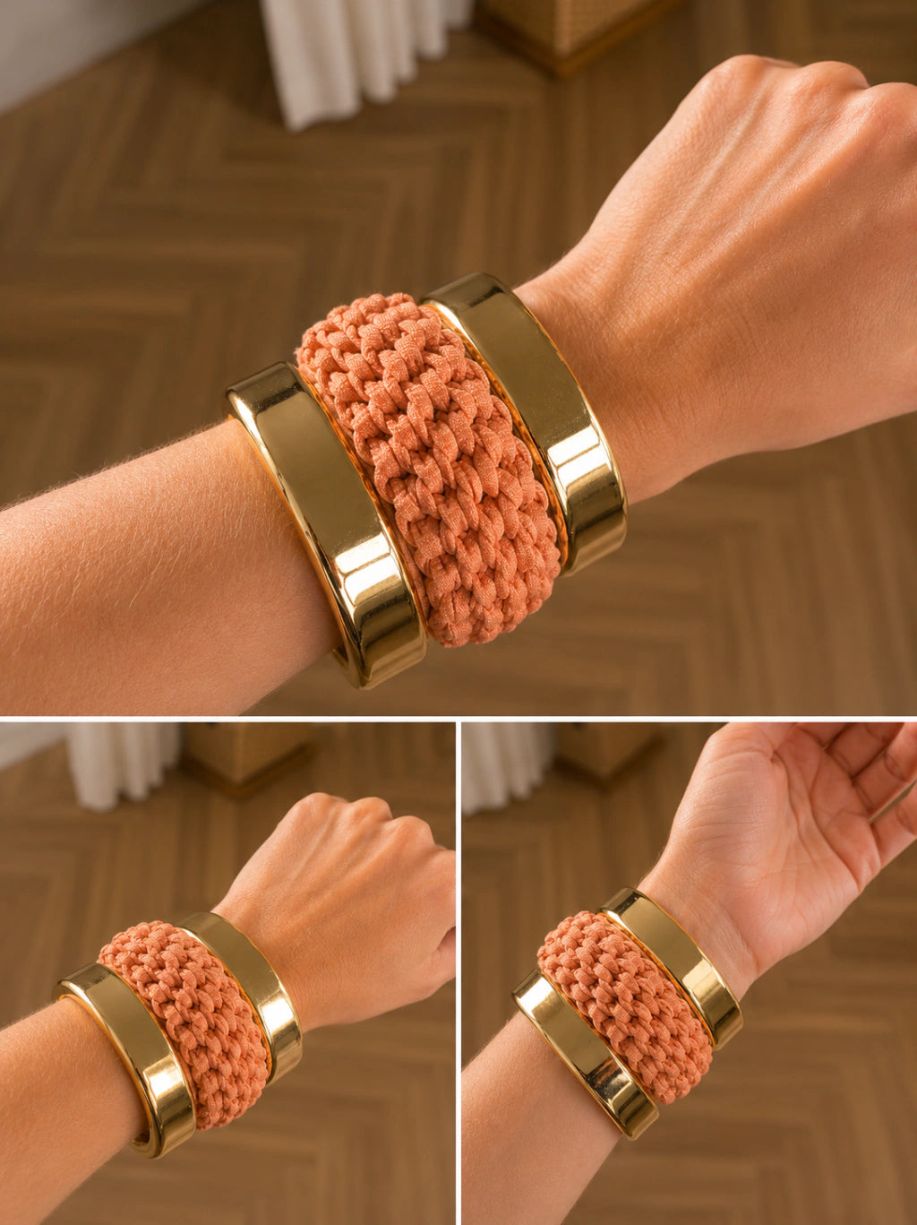 Mix de Pulseiras - Trançada + Bracelete