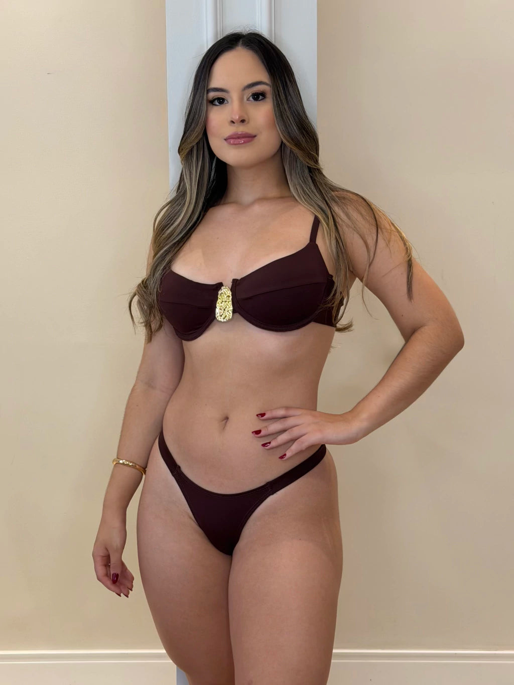 Biquíni Modelo Juliana - Marrom