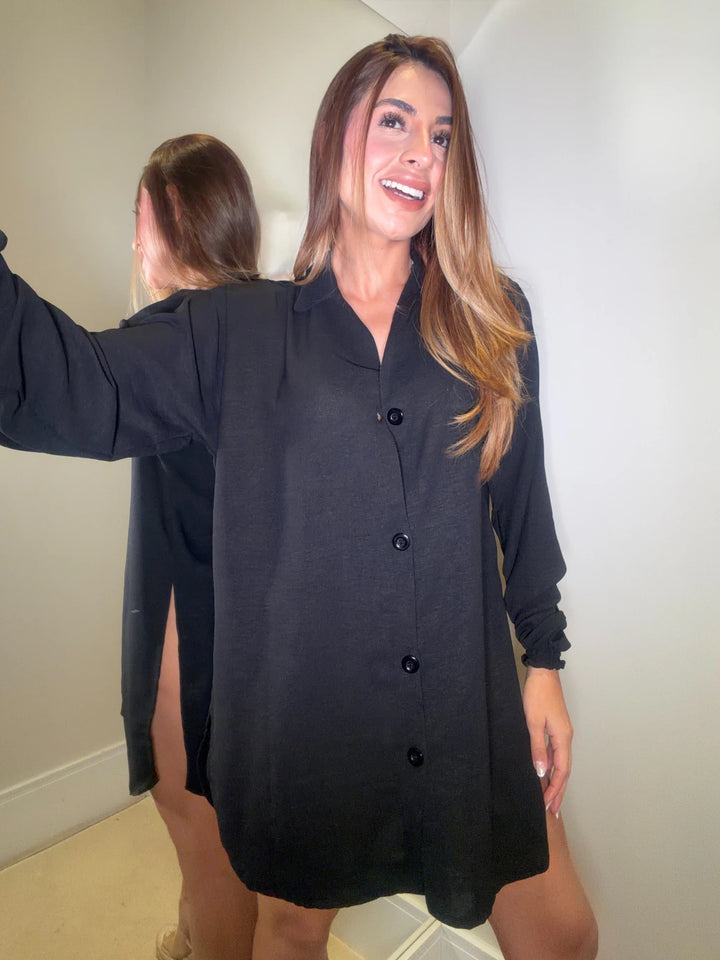 Chemise Areia - Preto