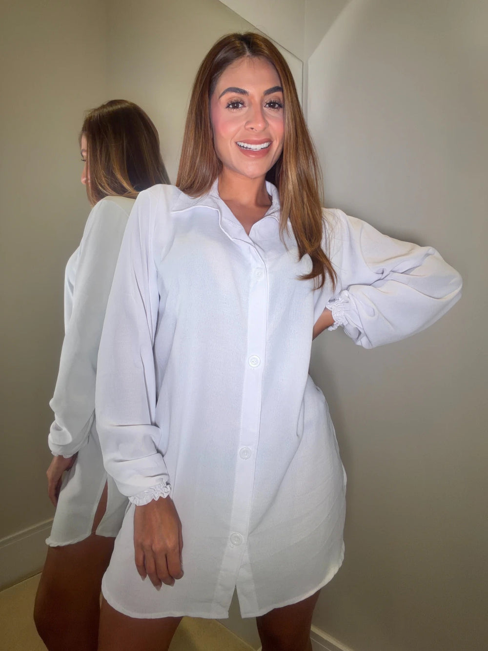 Chemise Areia - Branco